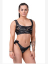 Nebbia Bikini Active Black - bralette 554 S,vulkanická čierna
