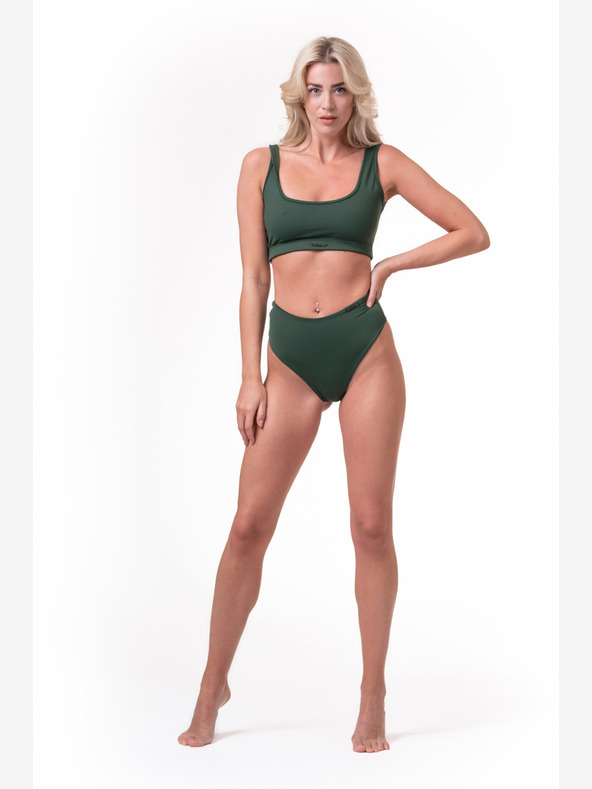 Nebbia Miami sporty bikini - bralette 554 S,tmavozelená