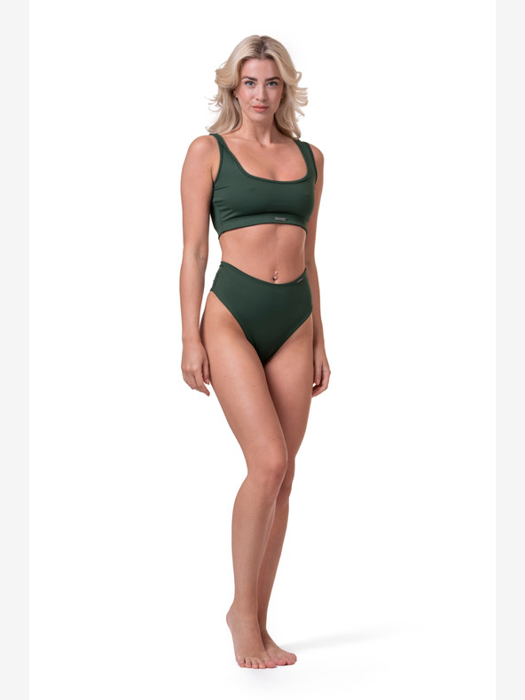 Nebbia Miami sporty bikini - bralette 554 S,tmavozelená
