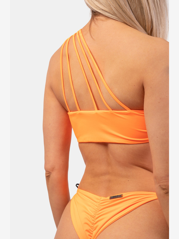 Nebbia Oranžové bikiny na jedno rameno Bandeau 449