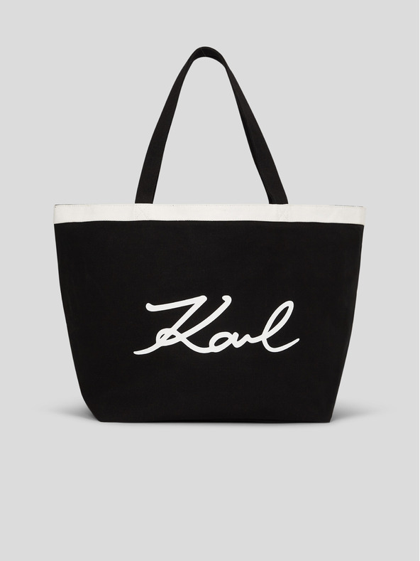 Karl Lagerfeld Čierna dámska nákupná taška KARL LAGERFELD K/Signature