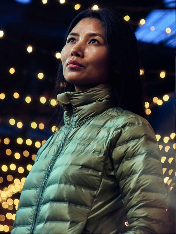 Tenson dámska páperová bunda TENSON TXlite Down Puffer W svetlo zelená