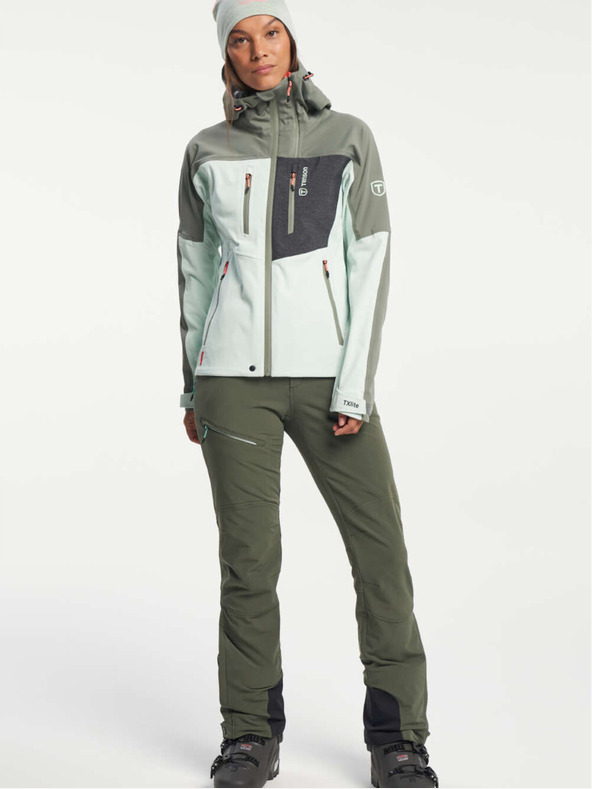 Tenson Dámska softshellová bunda TENSON Touring W svetlozelená