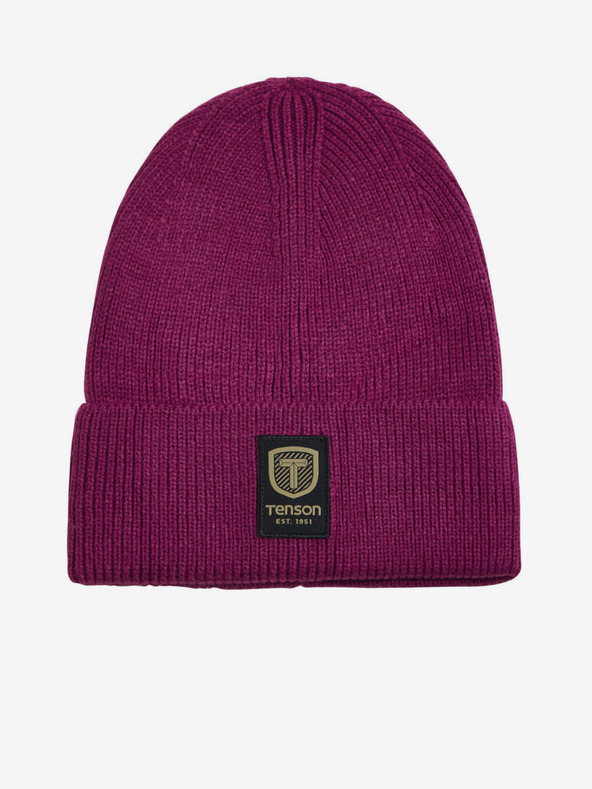 Tenson unisex čiapka TENSON Badge Beanie fialová