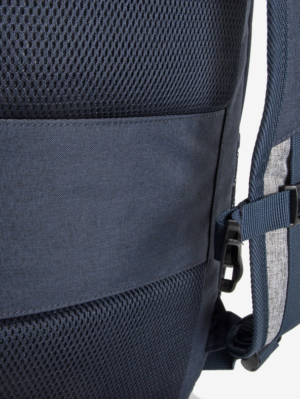 Travelite Tmavomodrý batoh Travelite Basics Melange Navy/grey