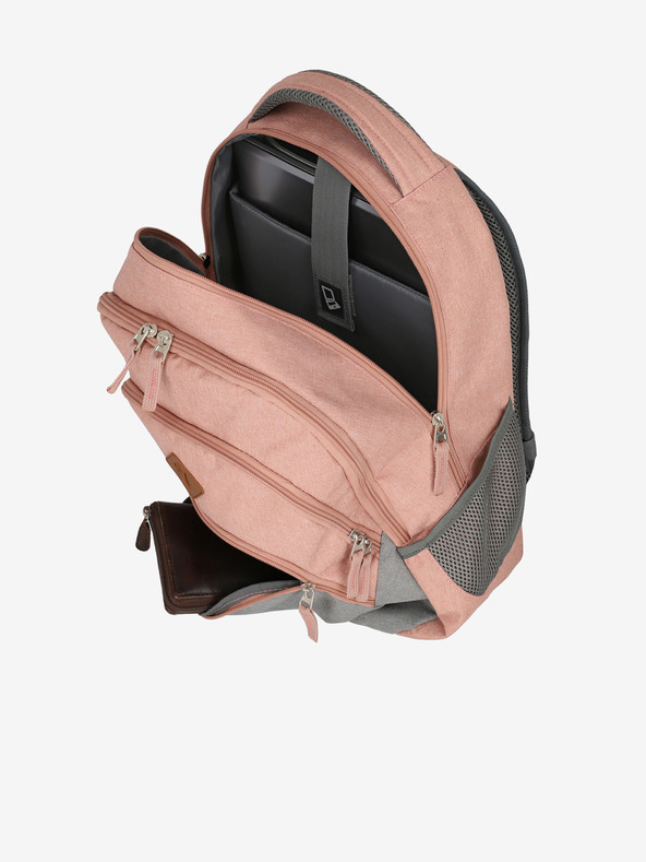 Travelite Ružový batoh Travelite Basics Melange