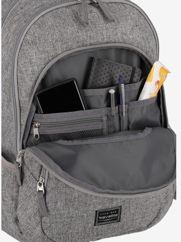 Travelite Batoh Travelite Basics Melange - svetlosivý