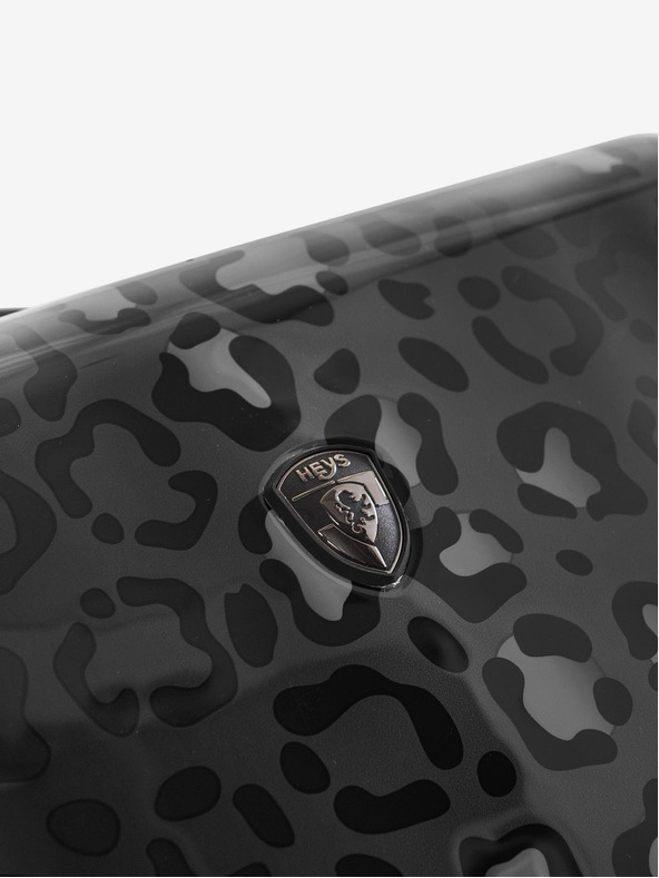 Heys Čierny vzorovaný cestovný kufor Heys Black Leopard S