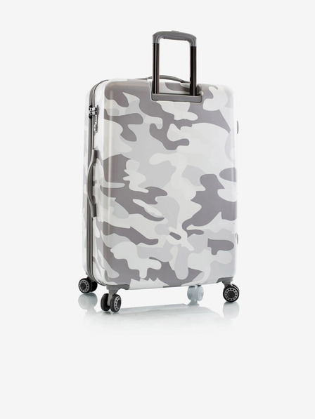 Heys Šedý vzorovaný cestovný kufor Heys White Camo L