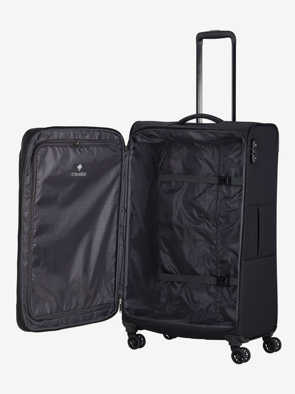 Travelite Sada troch cestovných kufrov Travelite Chios S,M,L Black