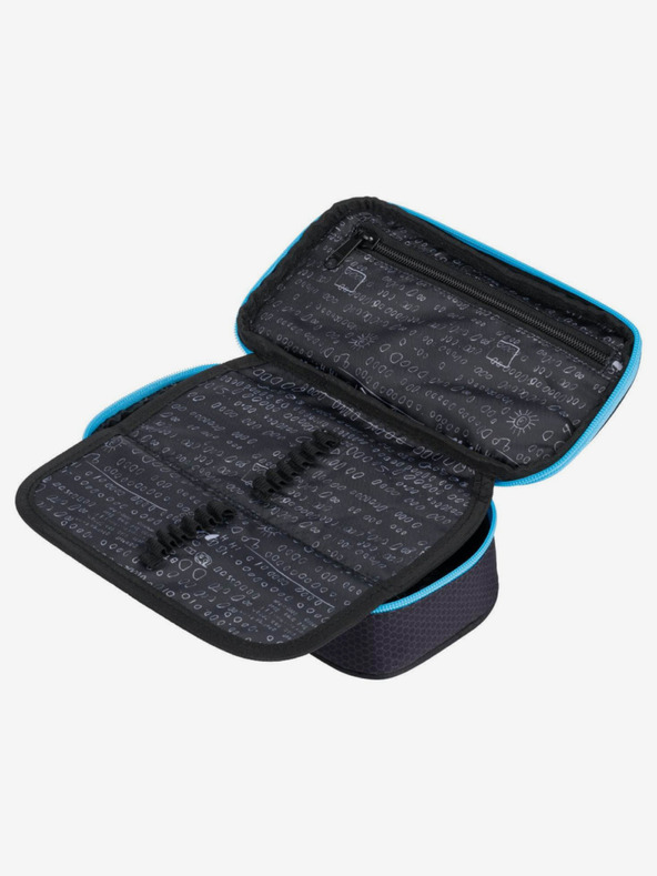 BAAGL  Čierny školský peračník skate bluelight Baagl