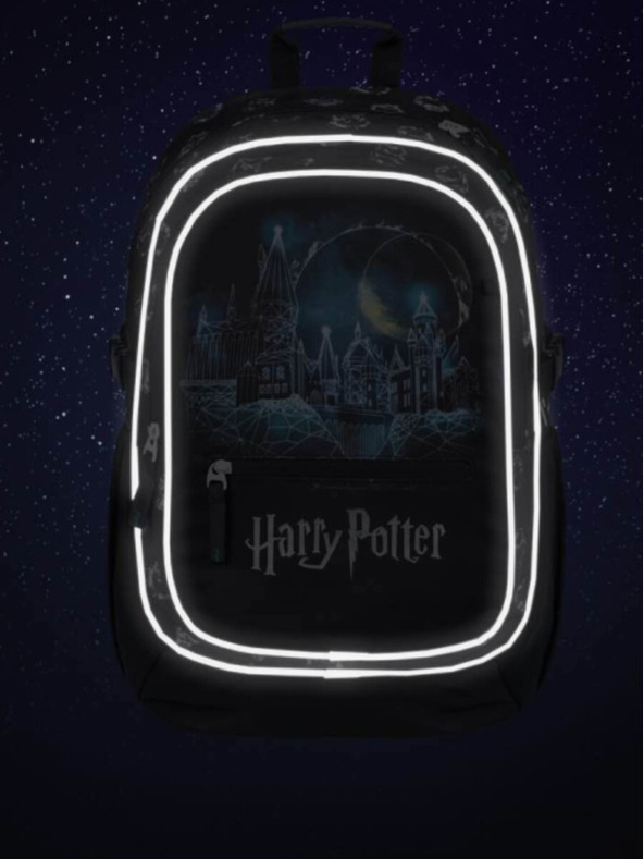 BAAGL  Čierny školský batoh Baagl Core Harry Potter Hogwarts