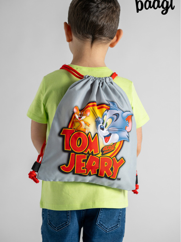 BAAGL  Sivá taška pre predškolákov Baagl Tom & Jerry