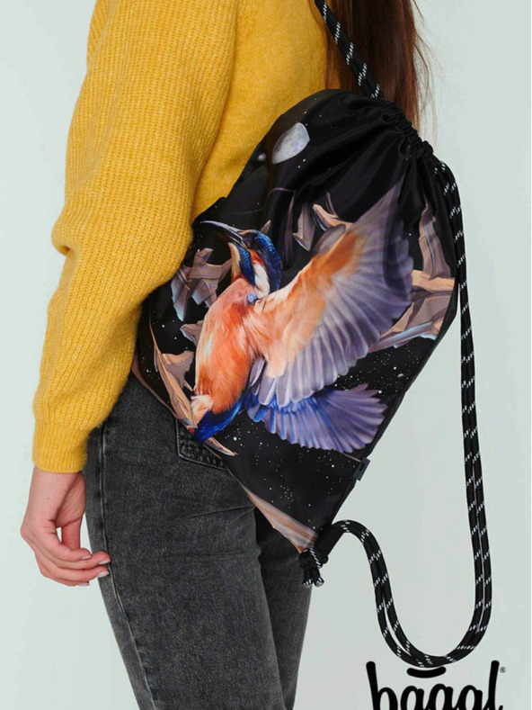 BAAGL  Čierna taška Baagl eARTh - Kingfisher od Caer8th