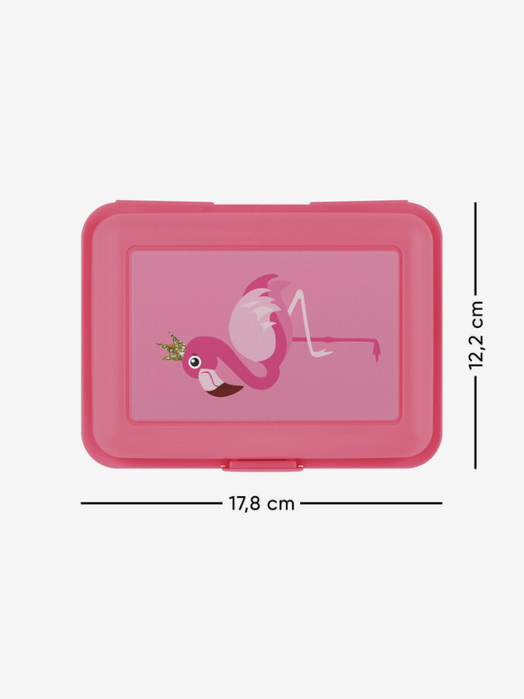 BAAGL  Ružový Baagl Flamingo Box na obed