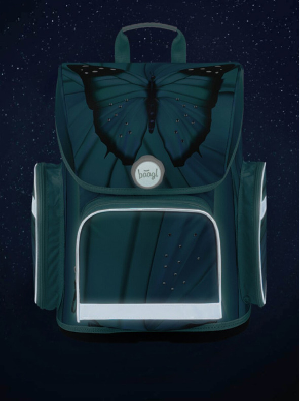 BAAGL  Modrý školský batoh Ergo Baagl Butterfly