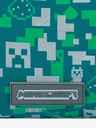 BAAGL  Zelená taška Baagl Minecraft Silver Creeper