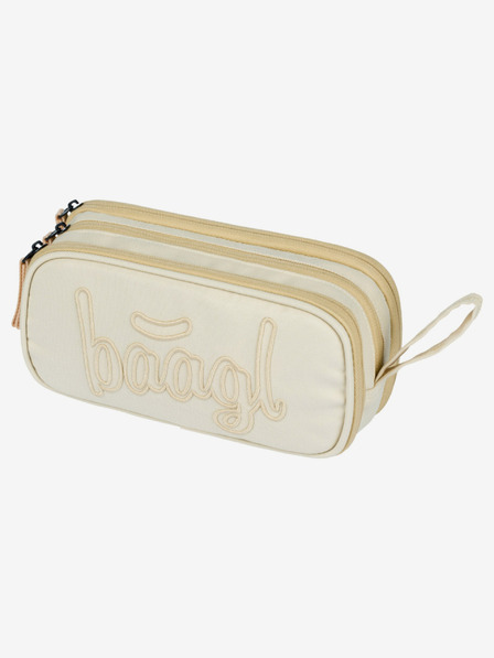 BAAGL  Béžový školský set - batoh, penál, taška Baagl Coolmate Beige