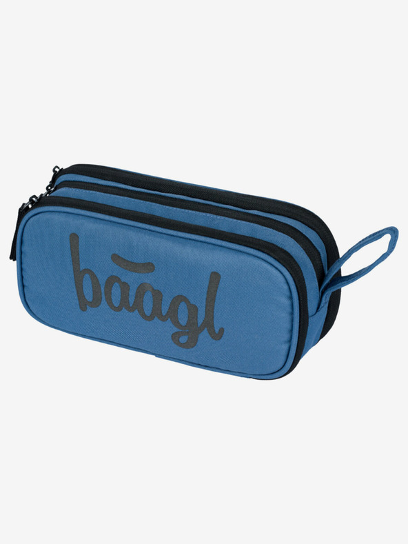 BAAGL  Modrá školská súprava - batoh, peračník, taška Baagl Coolmate Ocean Blue