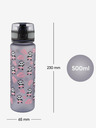 BAAGL  Sivá tritanová fľaša na pitie panda, 500 ml Baagl
