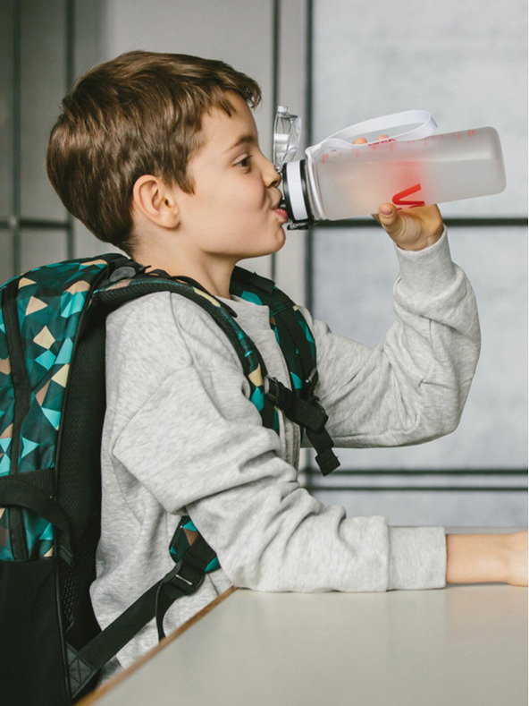 BAAGL  Biela tritanová fľaša na pitie nasa, 500 ml Baagl