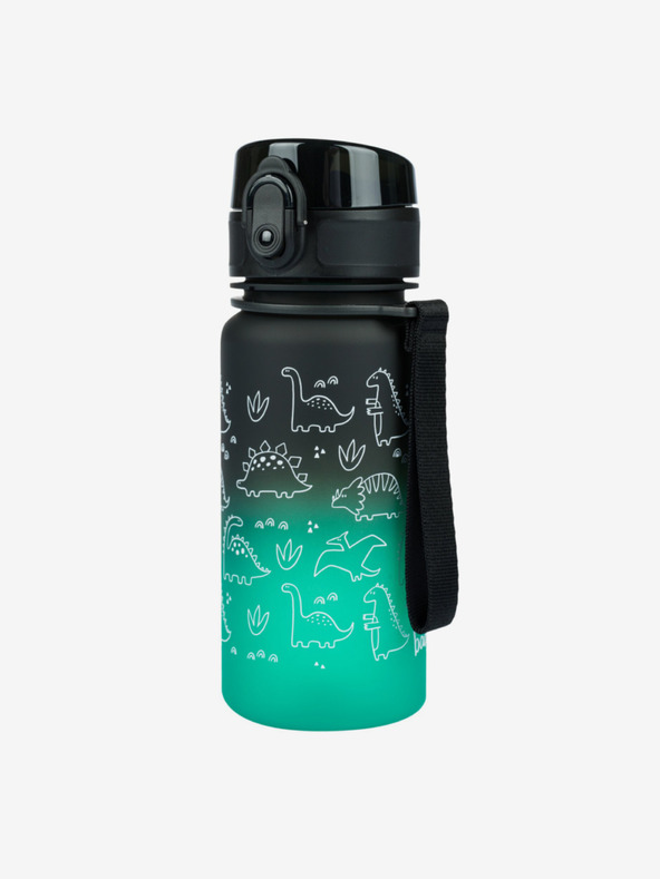 BAAGL  Zelená tritanová fľaša na pitie gradient dino, 350 ml Baagl