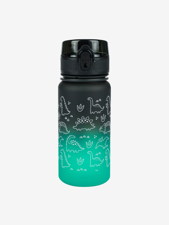 BAAGL  Zelená tritanová fľaša na pitie gradient dino, 350 ml Baagl