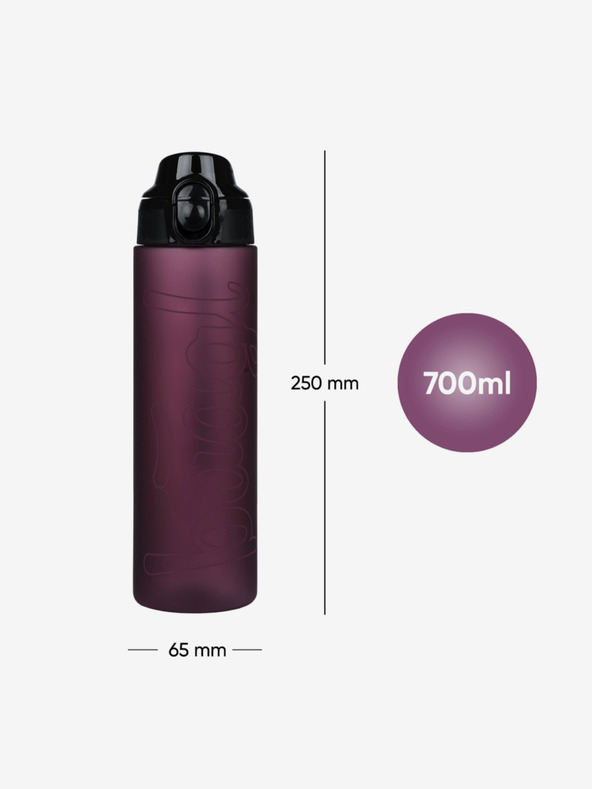 BAAGL  Červená tritanová fľaša na pitie rubínová, 700 ml Baagl