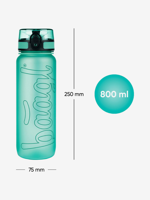 BAAGL  Zelená tritanová fľaša na pitie zelená, 800 ml Baagl