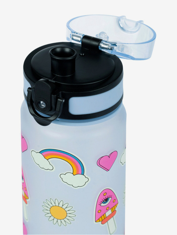 BAAGL  Modrá tritanová fľaša na pitie hippie, 500 ml Baagl