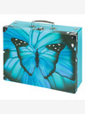 BAAGL  BAAGL Skladací školský kufrík Butterfly s kovaním BAAGL