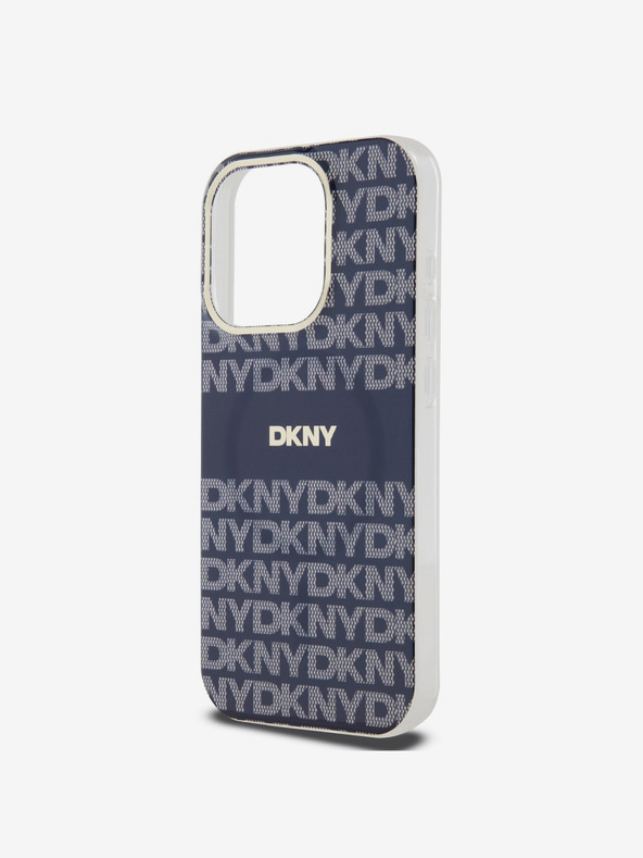 DKNY Zadný kryt PC/TPU Repeat Pattern Tonal Stripe Magsafe pre iPhone 15 Pro Max Blue DKNY