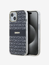 DKNY Zadný kryt PC/TPU Repeat Pattern Tonal Stripe Magsafe pre iPhone 14 Black DKNY