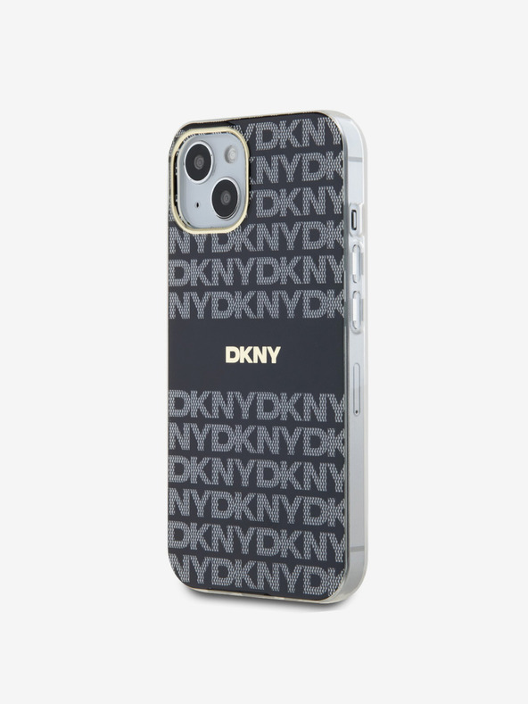 DKNY Zadný kryt PC/TPU Repeat Pattern Tonal Stripe Magsafe pre iPhone 14 Black DKNY