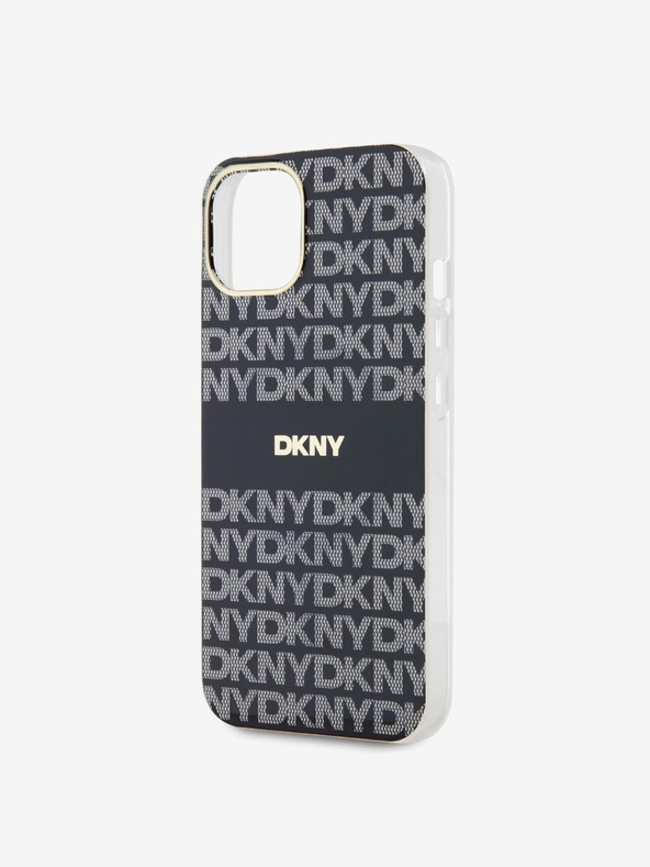 DKNY Zadný kryt PC/TPU Repeat Pattern Tonal Stripe Magsafe pre iPhone 14 Black DKNY