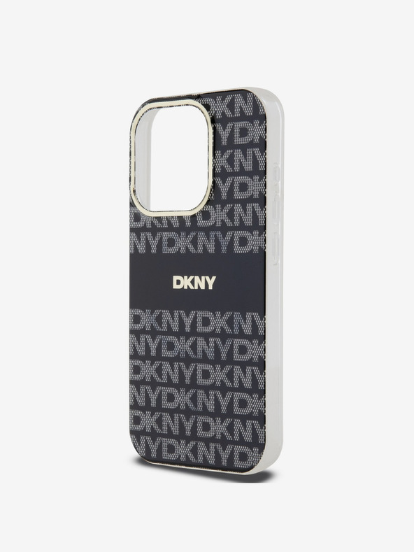 DKNY Zadný kryt PC/TPU Repeat Pattern Tonal Stripe Magsafe pre iPhone 14 Pro Black DKNY