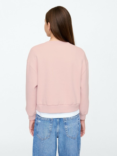 GAP Detská mikina s logom a fleece GAP