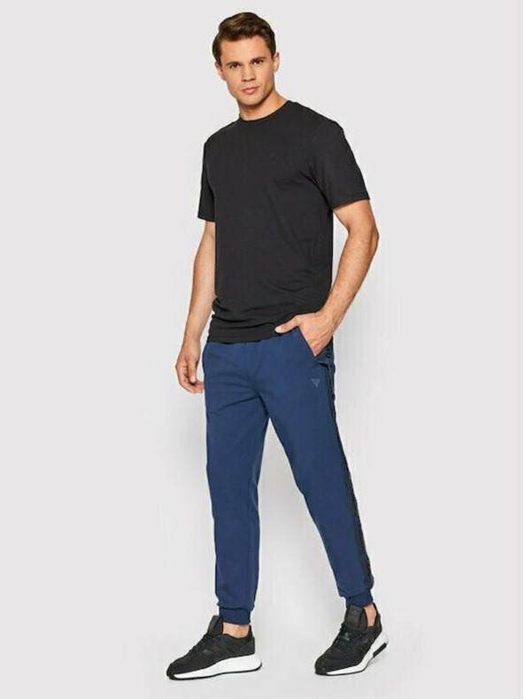 Guess Jeans Pánske čierne tričko Guess jeans T-shirts Jet Black