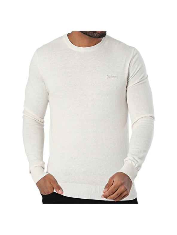 Guess Jeans Pánske biele tričko signature Guess jeans