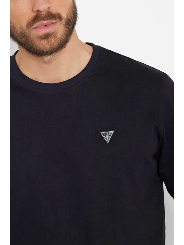 Guess Jeans Pánske čierne tričko Guess jeans Jet Black