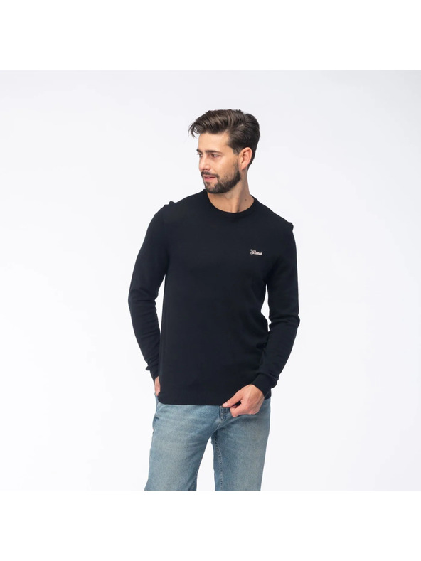 Guess Jeans Pánske čierne tričko signature Guess jeans