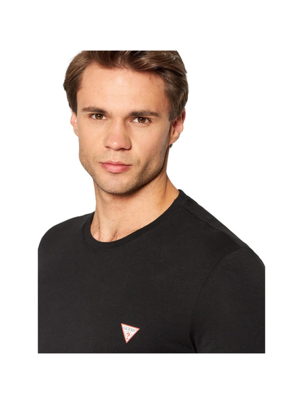 Guess Jeans Pánske čierne slim fit tričko Core str Guess jeans