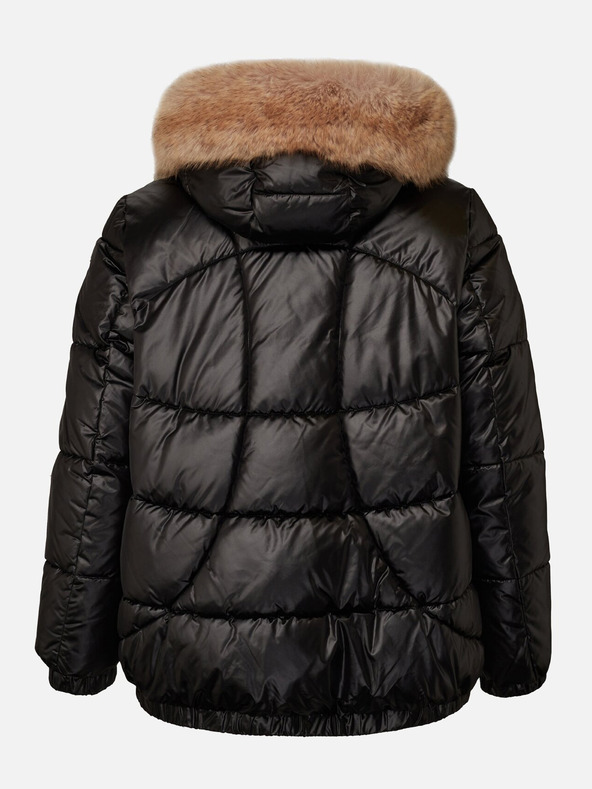 Geox Čierna dámska bunda Geox Backsie