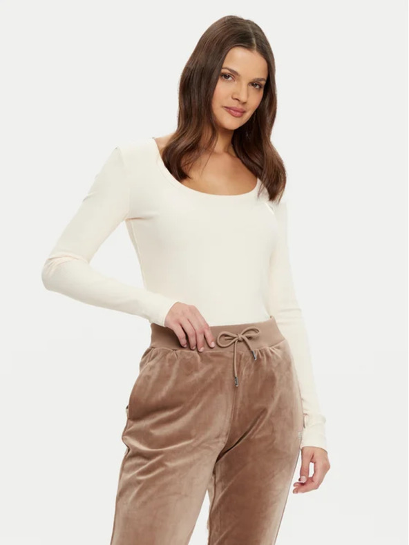 Guess Jeans Dámska biela Ecru blúzka Regular Fit Guess jeans