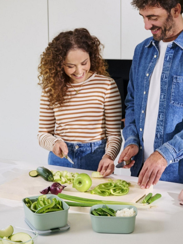 Mepal Svetlozelená dóza na potraviny Mepal EasyClip 1000 ml