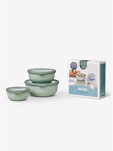 Mepal Sada troch misiek vo svetlozelenom prevedení Mepal Cirqula 350+750+1250 ml