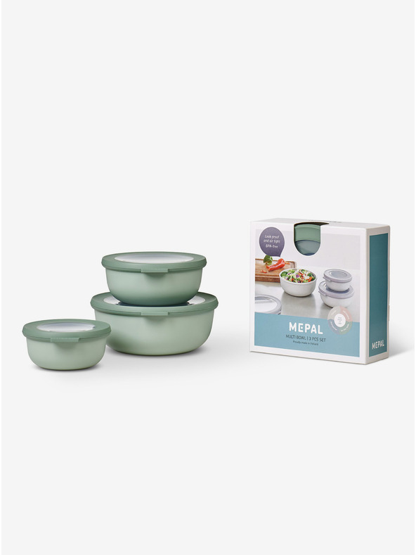 Mepal Sada troch misiek vo svetlozelenom prevedení Mepal Cirqula 350+750+1250 ml