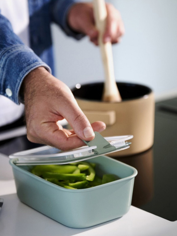 Mepal Sada dóz na potraviny v čiernej farbe Mepal EasyClip 2x450 + 1000 ml