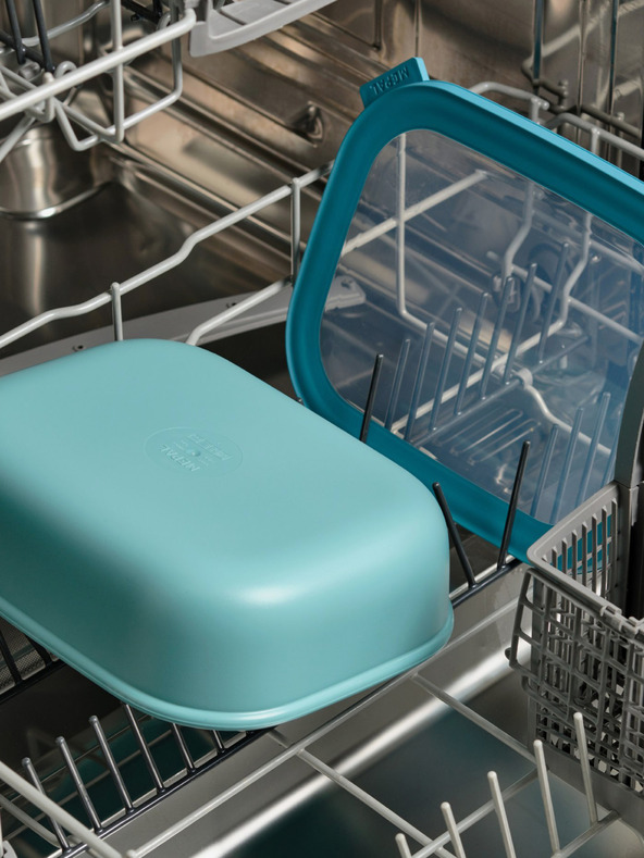 Mepal Svetlozelená sada dóz Mepal Cirqula Rectangular 750 +1500 + 3000 ml