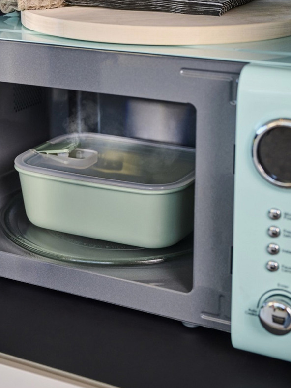 Mepal Sada troch dóz na uskladnenie potravín v svetlozelenej farbe Mepal EasyClip 2x450 + 1000 ml